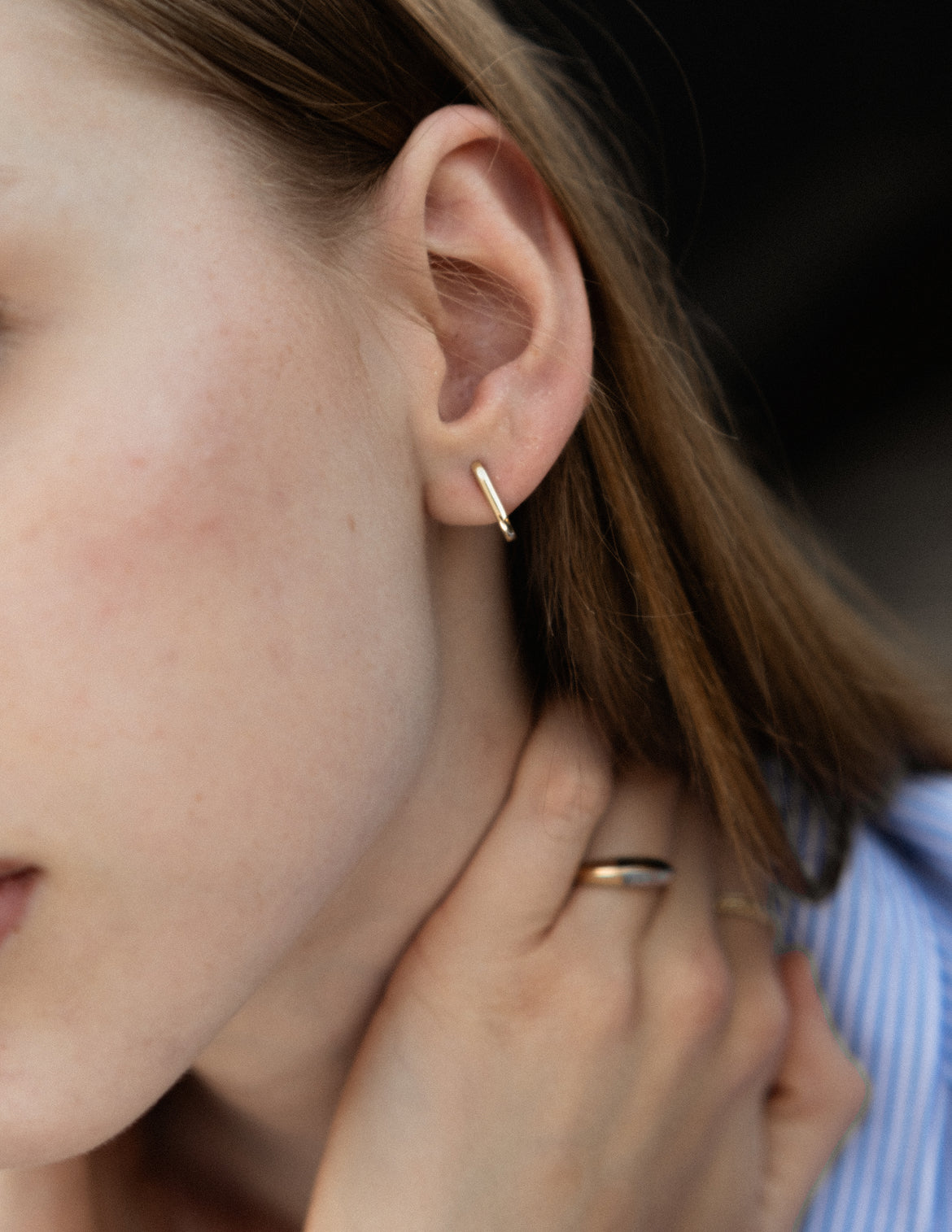 Solid Gold Earrings