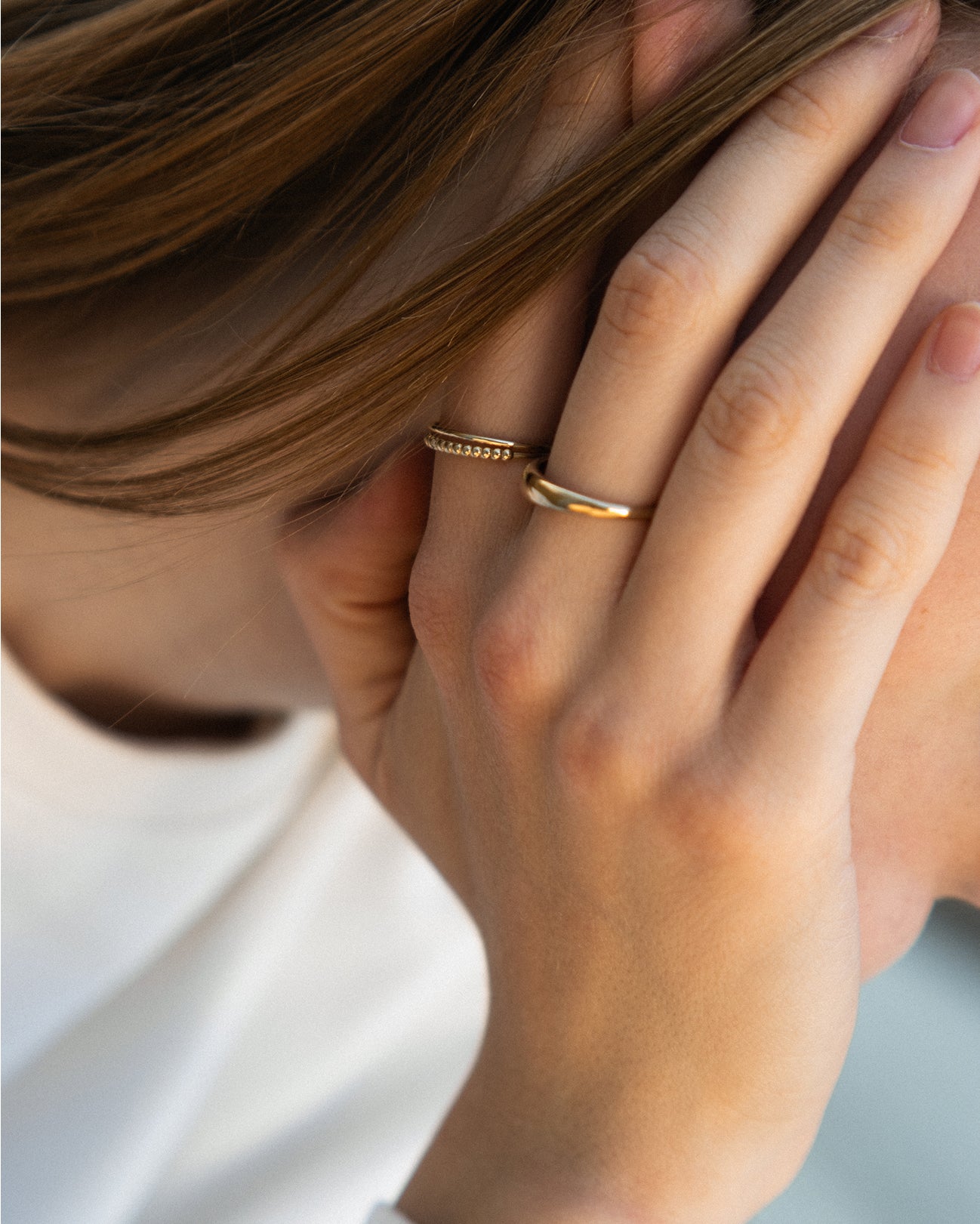 Beaded Diamond Ring