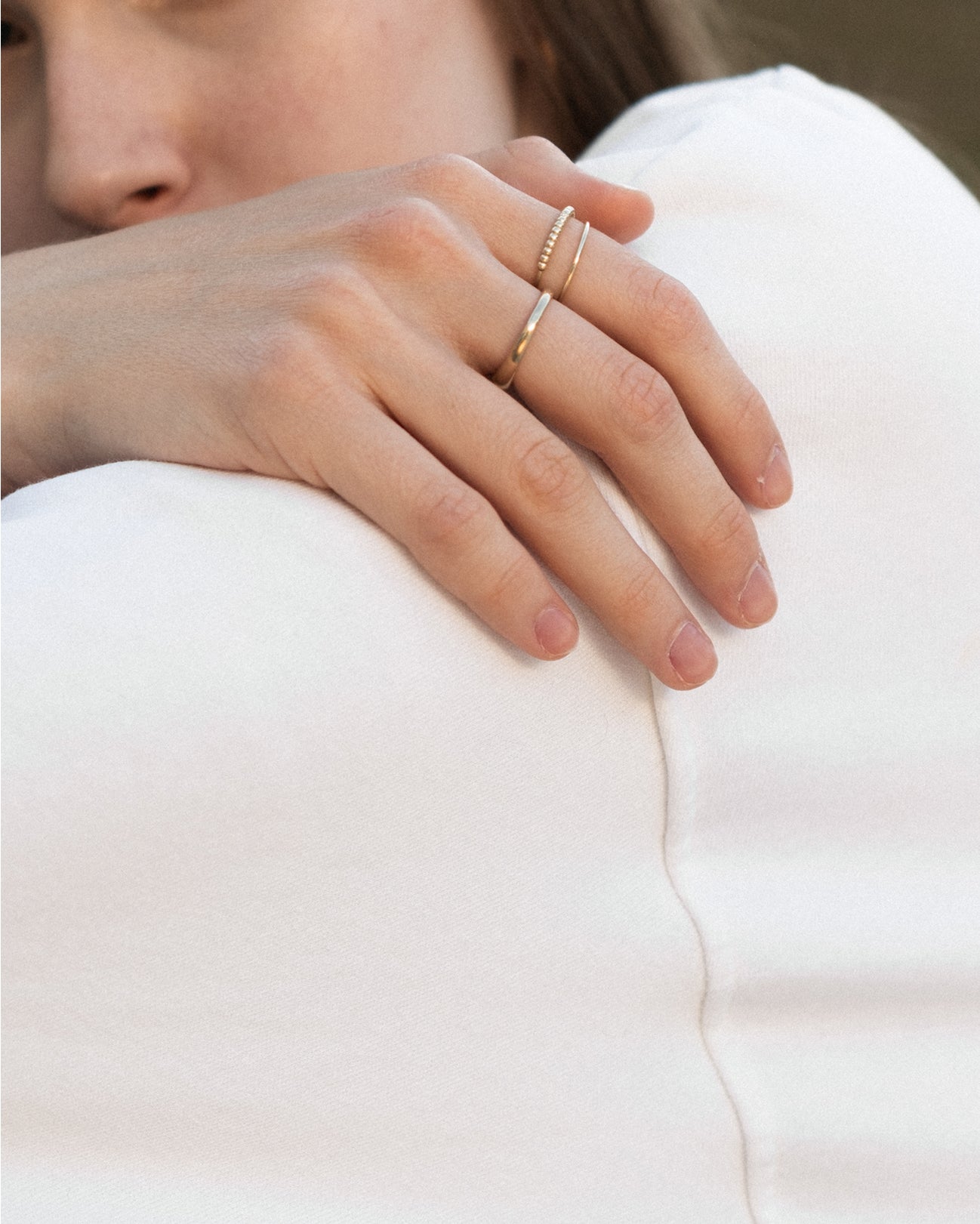 Beaded Diamond Ring