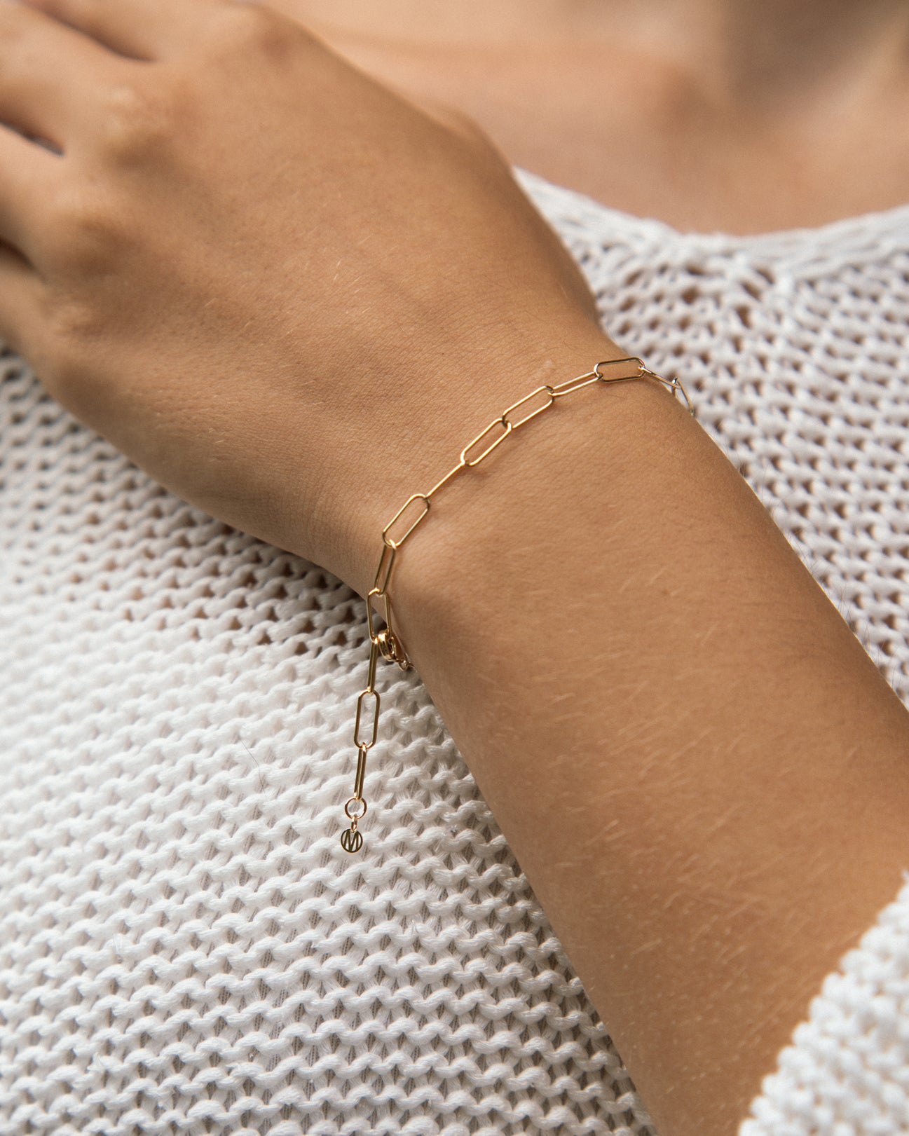 Bold Paperclip Link Bracelet