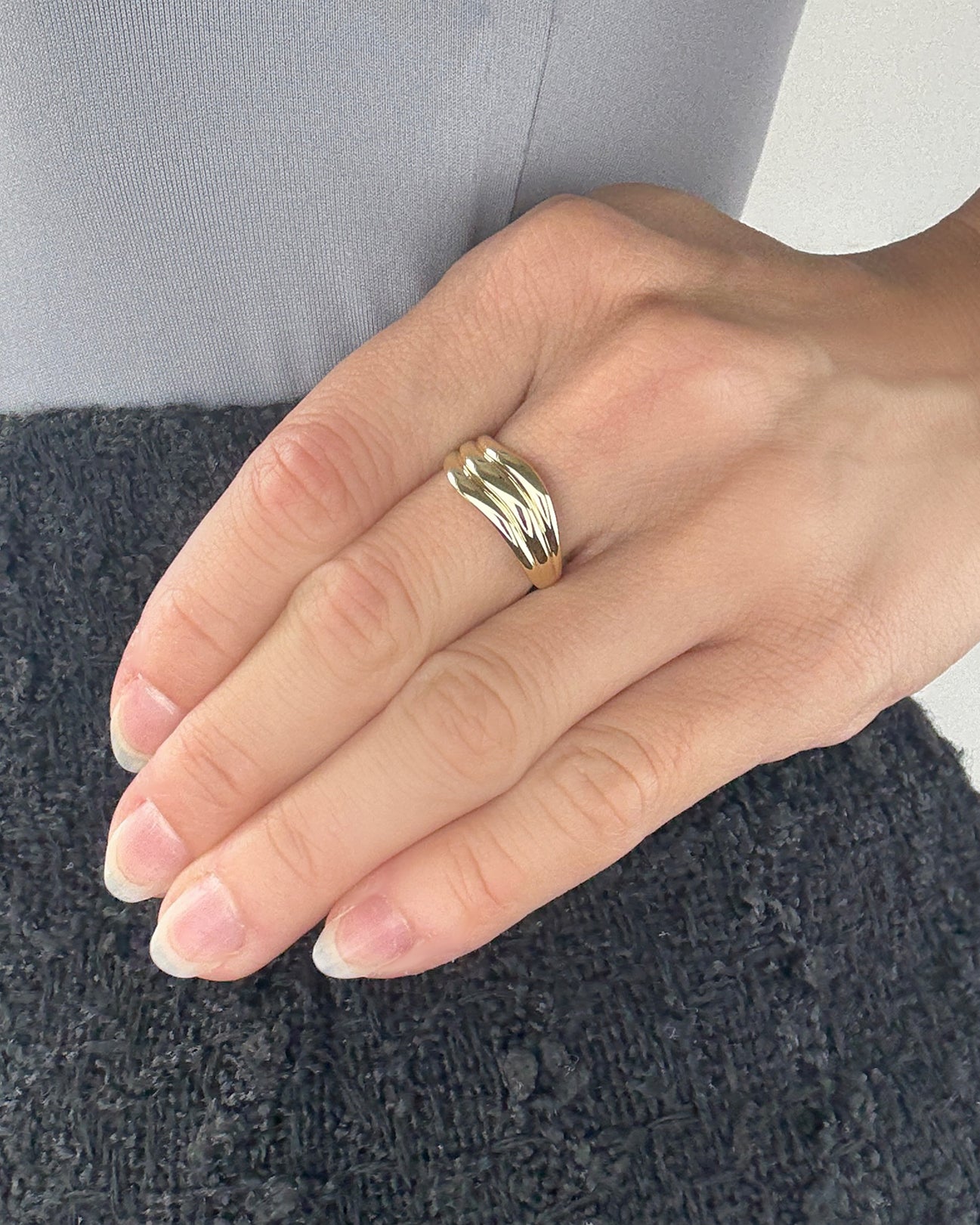 Bold Wave Ring