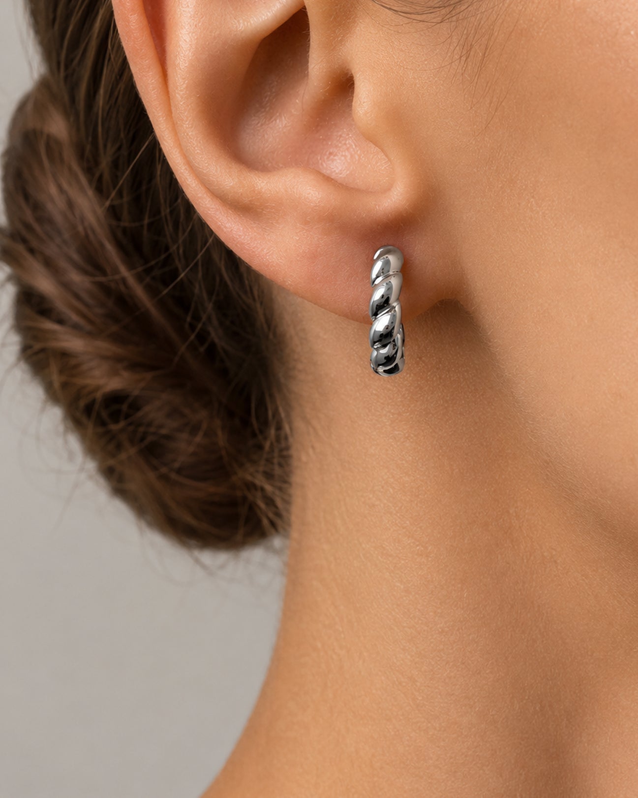 Sterling silver Braided Hoops by Muse of My Own