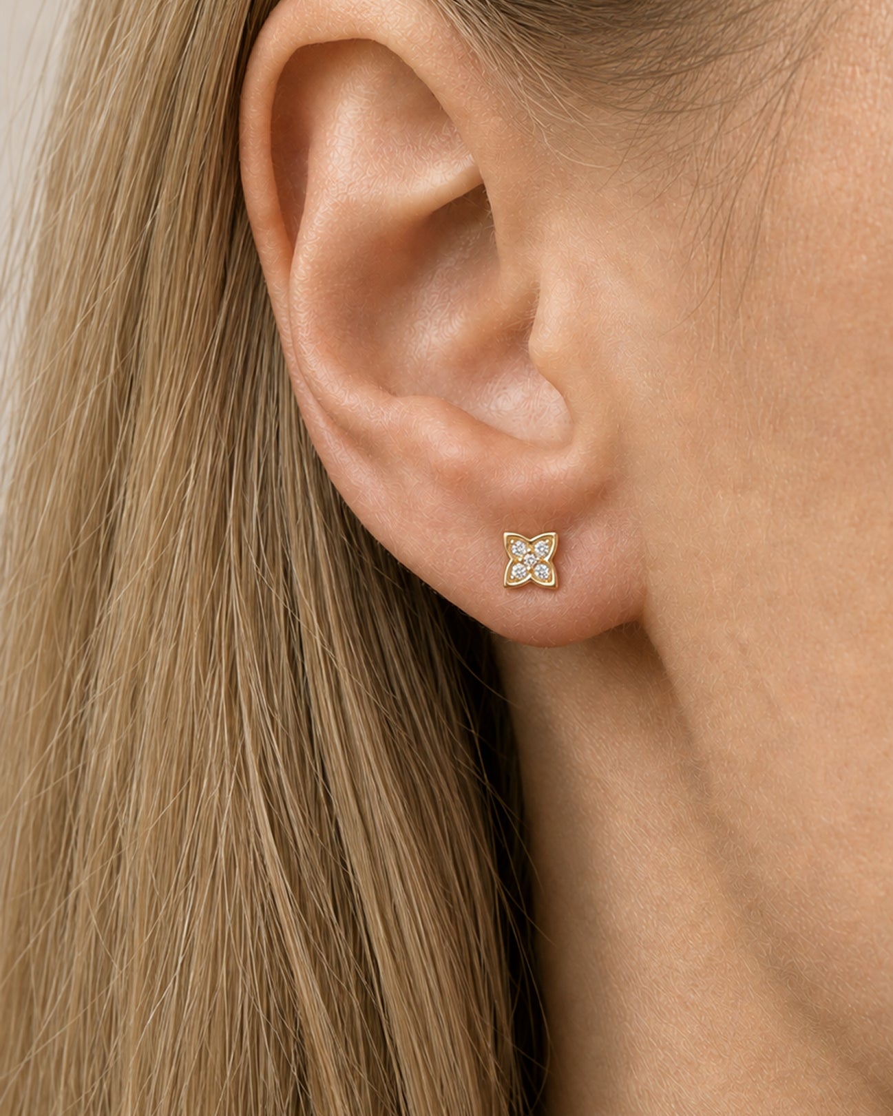 Crystal Butterfly Studs