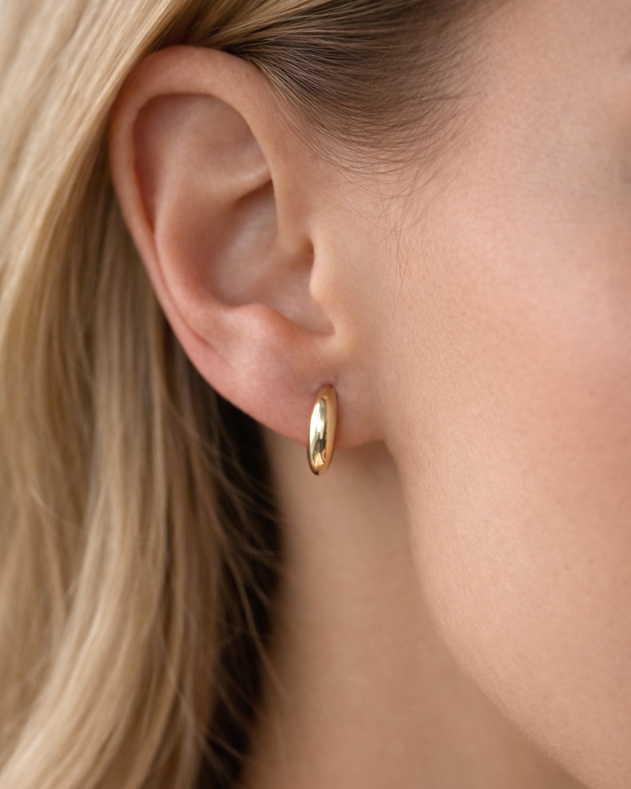 Sleek Dome Hoops  (13mm)