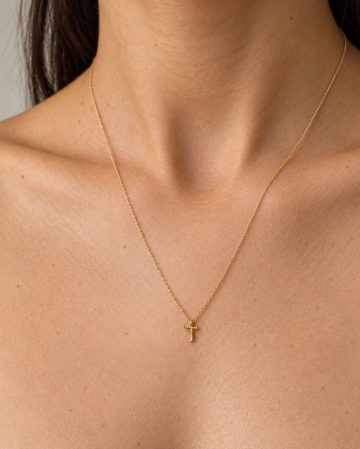 Solid Gold Letter T Necklace