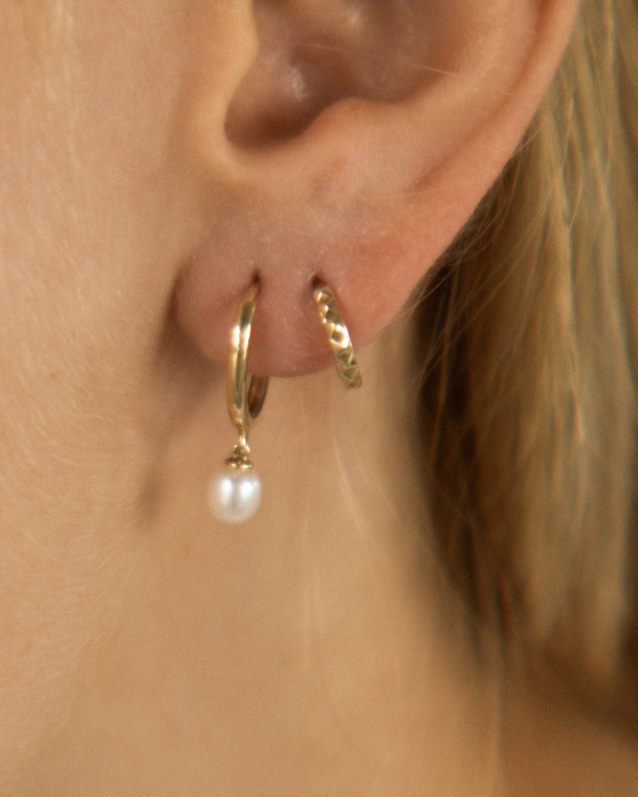 Mini Studded Hoops (10mm)