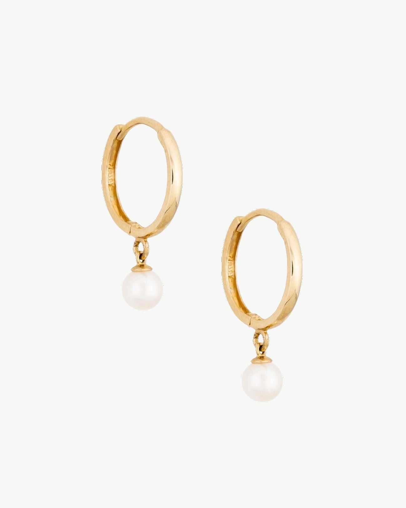 Mini Pearl Hoops (14mm)