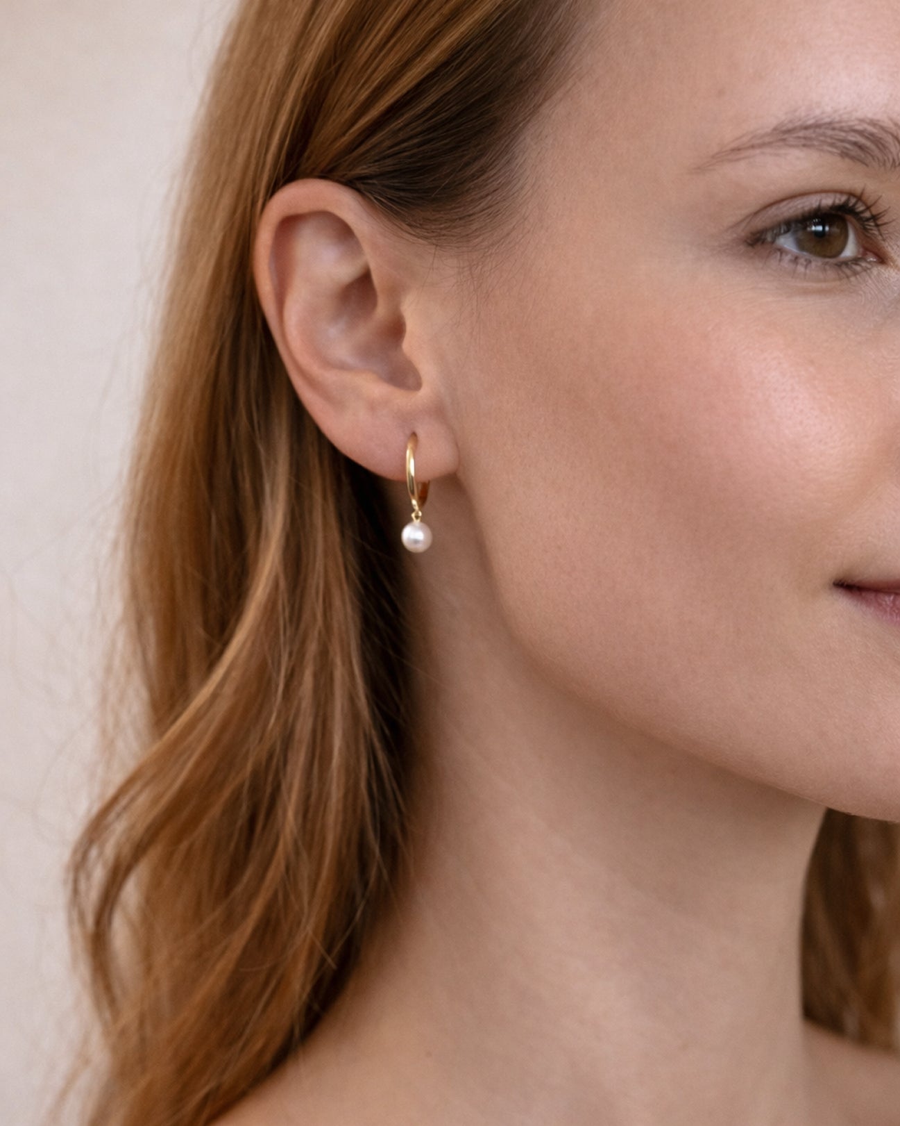 Mini Pearl Hoops (14mm)