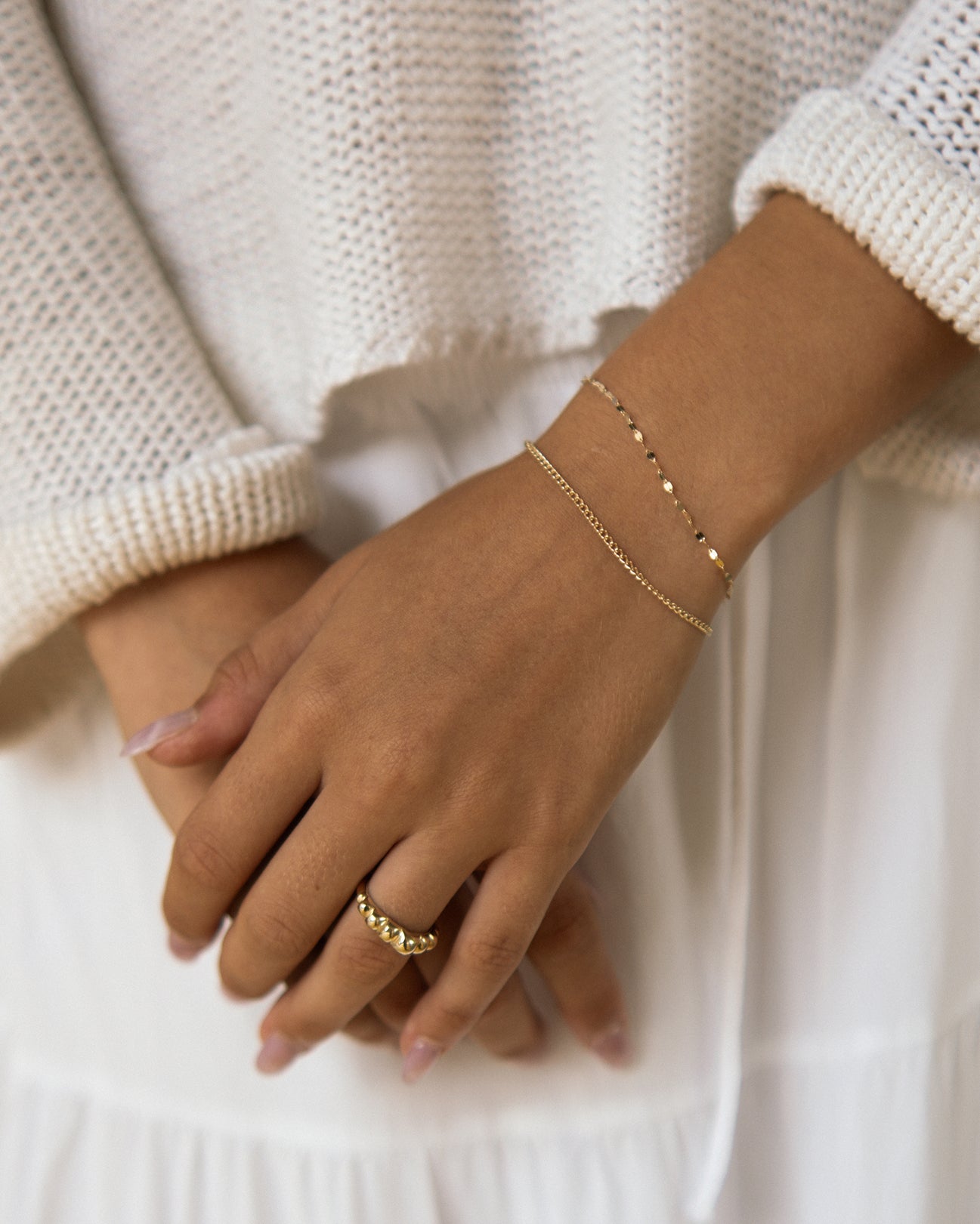 Mirror Link Chain Bracelet