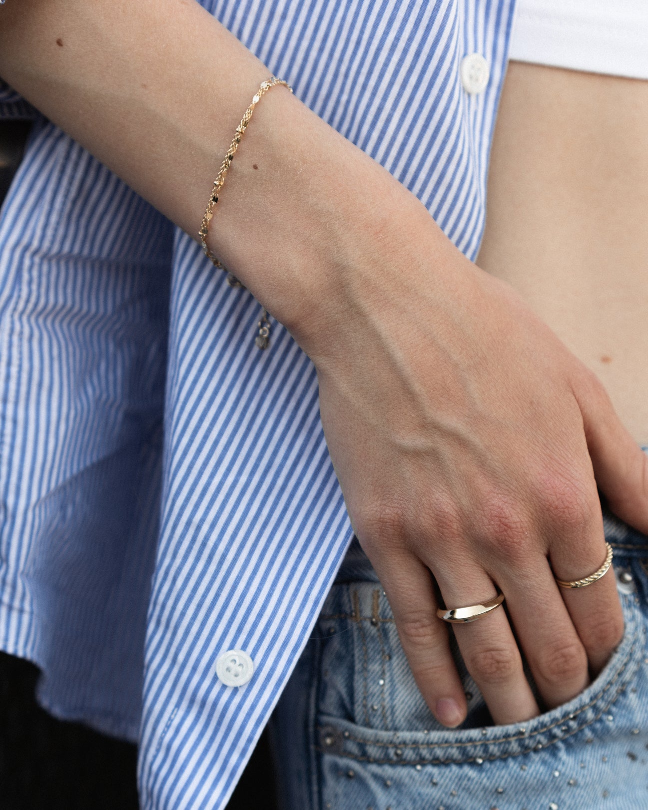 Mirror Link Chain Bracelet