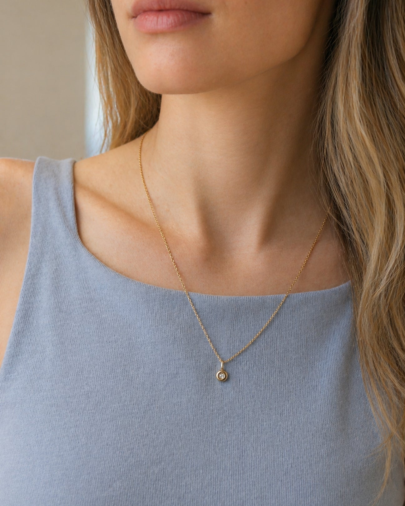 Solitaire Diamond Pendant