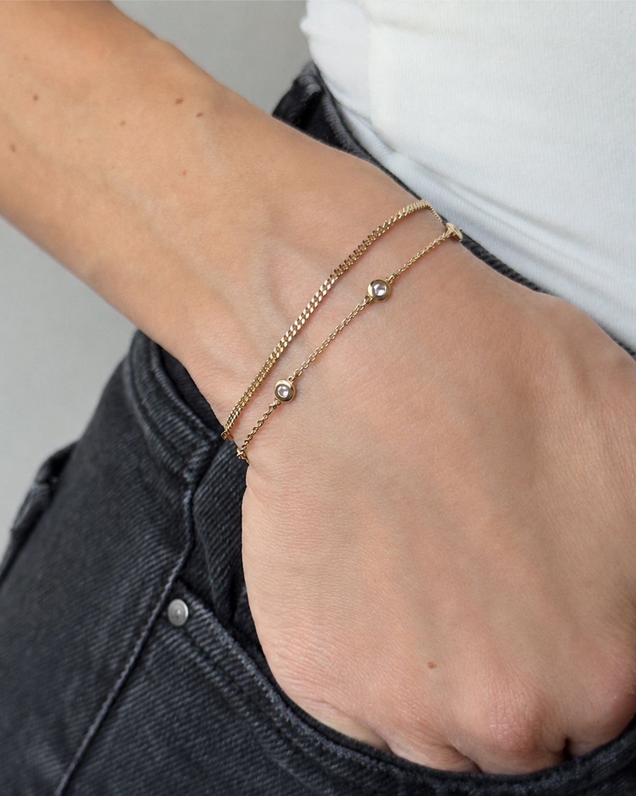 Station Birthstone Bracelet