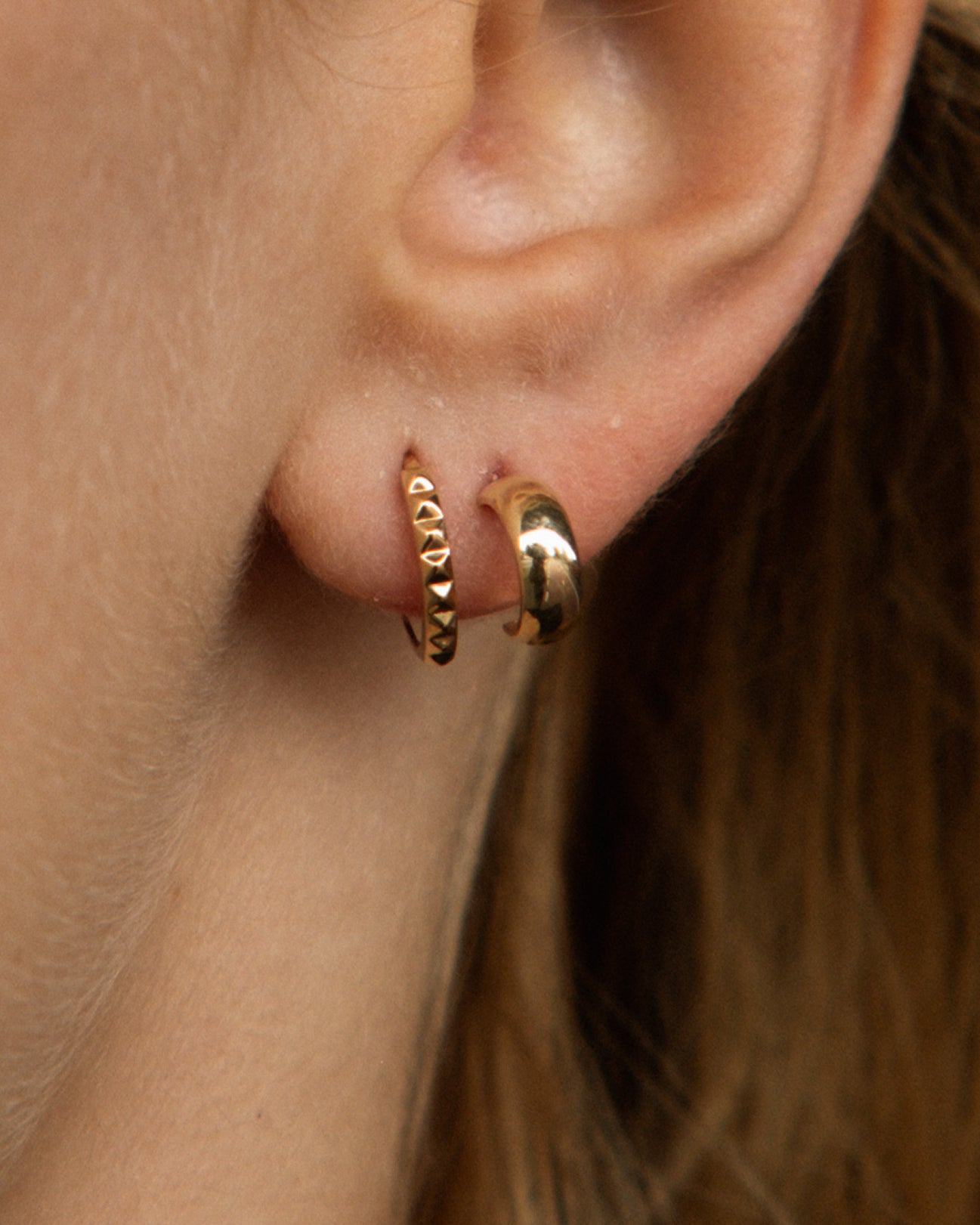 Studded Hoops (12mm)