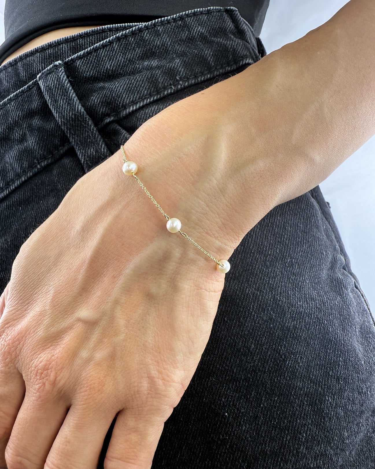 Pearl Satellite Chain Bracelet